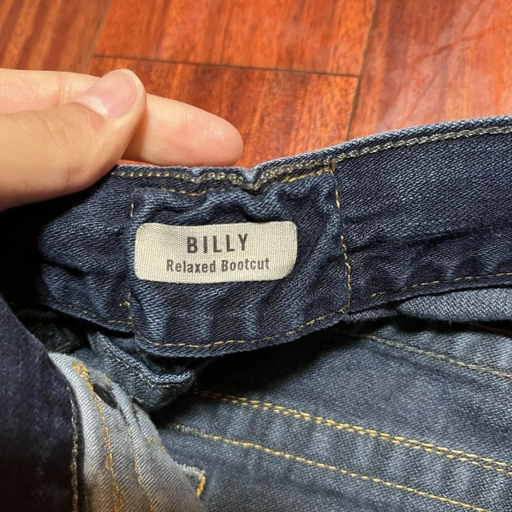Vintage True Religion Jeans Mens 44x32 Made in USA Billy Bootcut Whiskering Dark